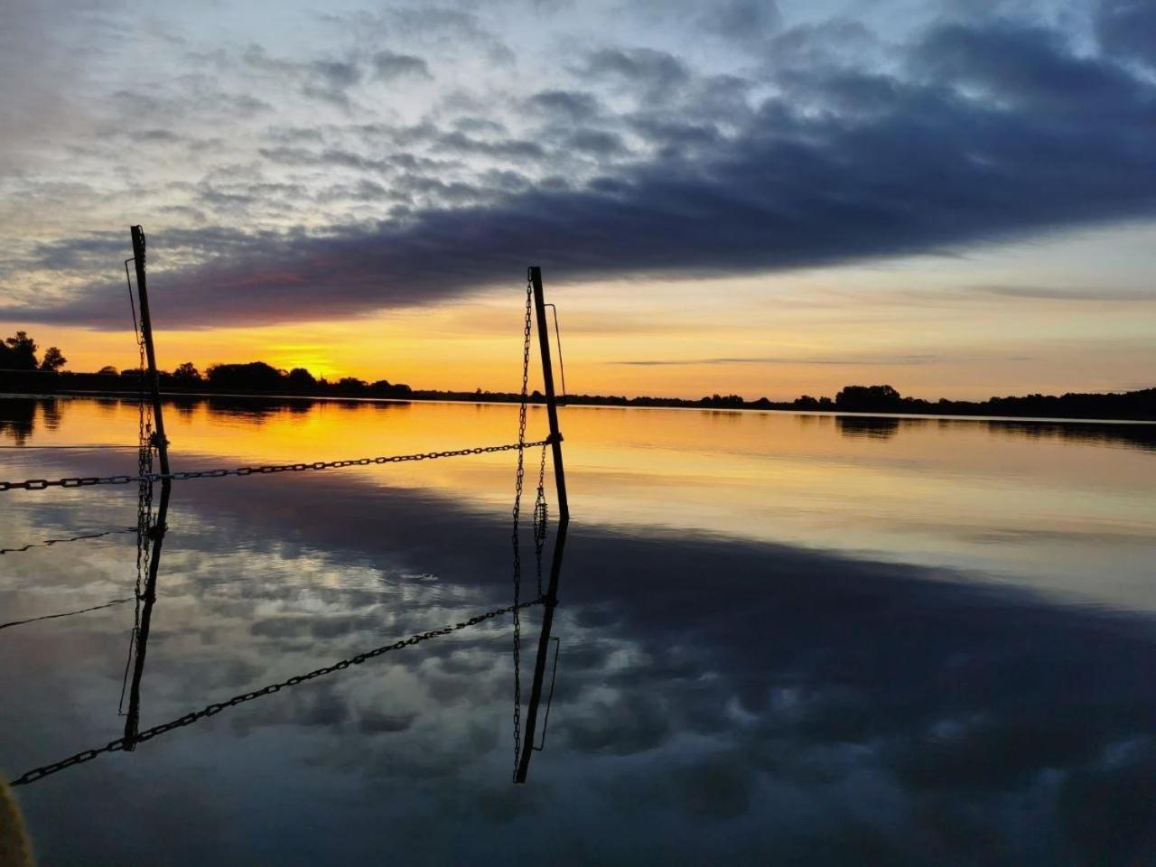 Das Naturfloss - Biberspur Brandenburg  Exteriör bild